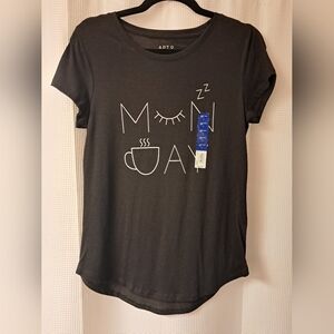 Apt. 9 Black Graphic Tee